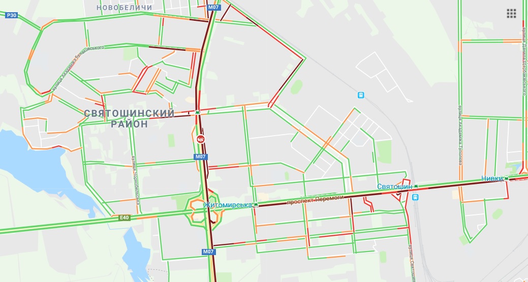 В Киеве зафиксировали серьезные пробки